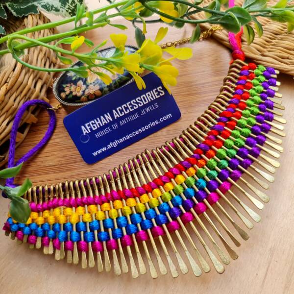 Antique Teli Egyptian Necklace with Traditional Egyptian Inspired Design