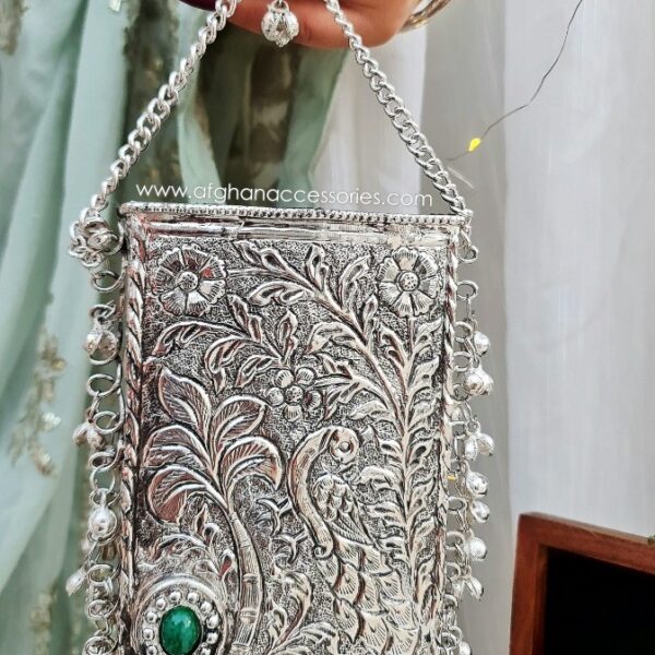 Antique Handcrafted Carved Premium Brass Bag