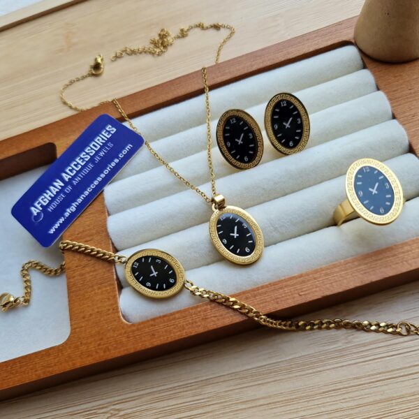Premium high quality stainless steel clock set
