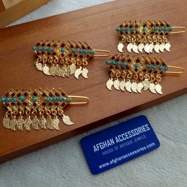 Antique gold Ferozah hair clip