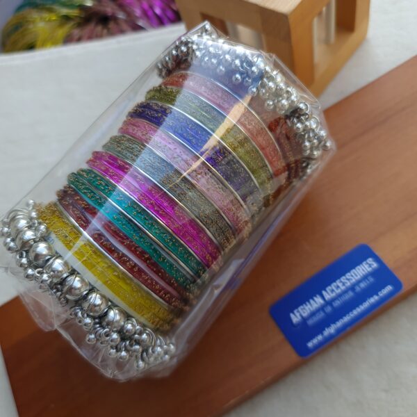 Raindrop Inspired Gajra Bangles Set for Women with Elegant Traditional Design