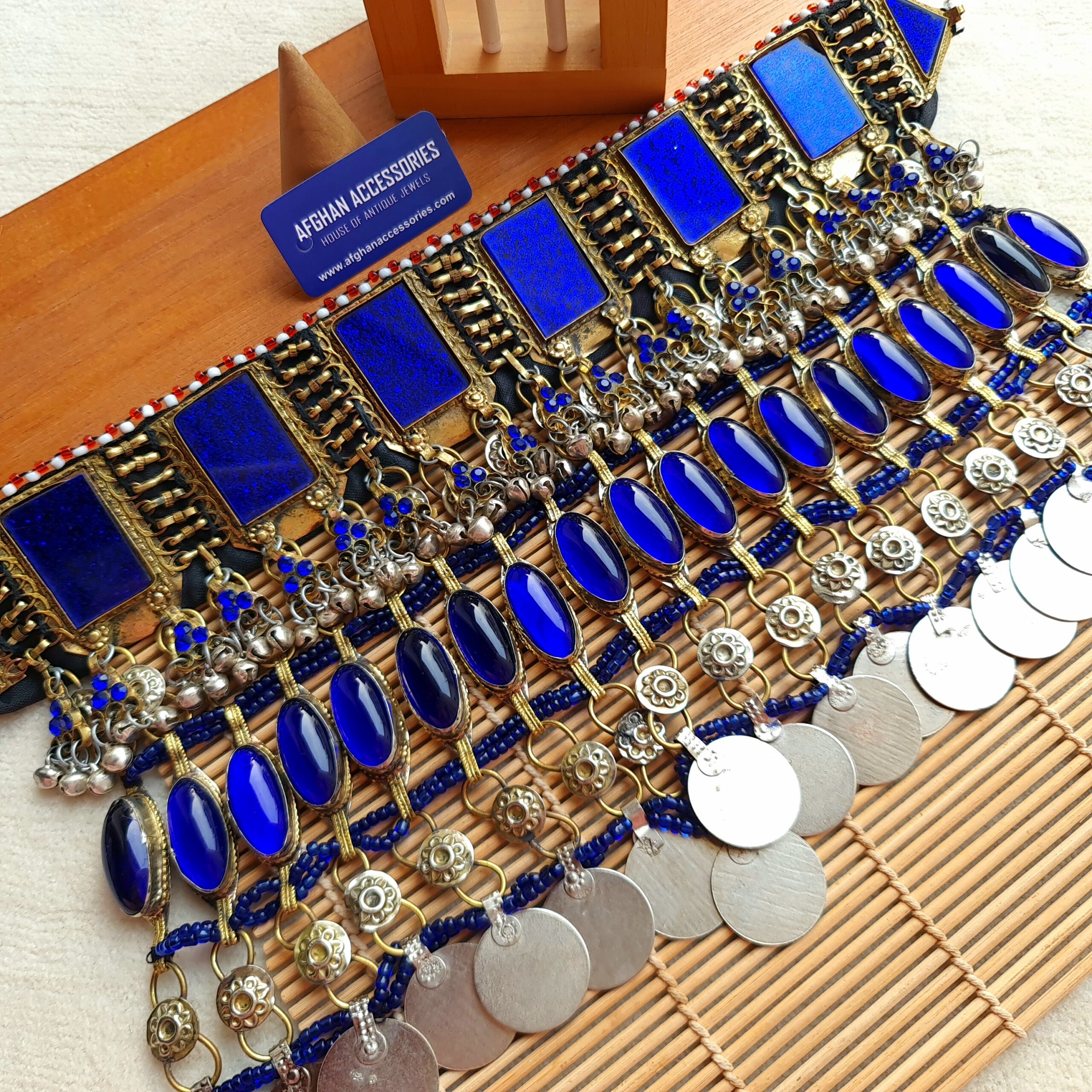 RemasterDirector_1a5c03258 Antique Afghan Vintage Heavy Bridal Choker
