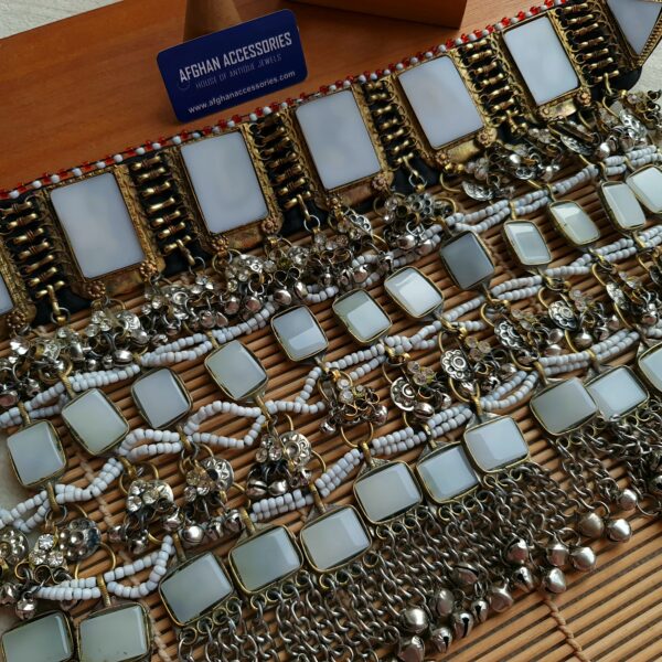 Afghan vintage embellished bridal chokar necklace
