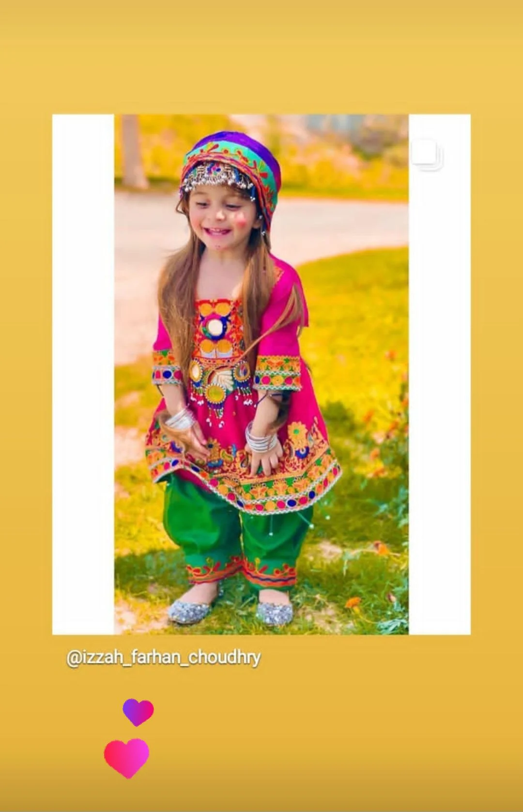 Customer wearing Afghan Accessories